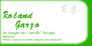 roland garzo business card